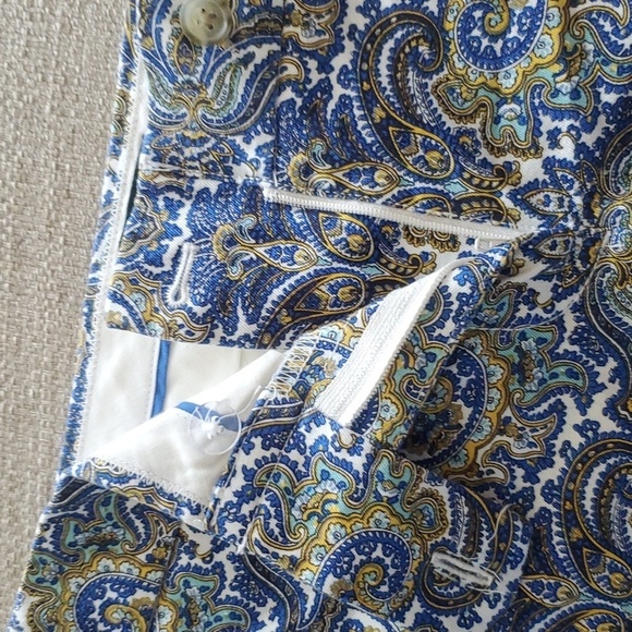 J   Crew Classic city fit Paisley patterns size 0 - Picture 4 of 7